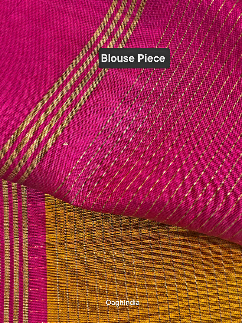 Manjal (Kungumam): Kanjivaram Heritage Saree