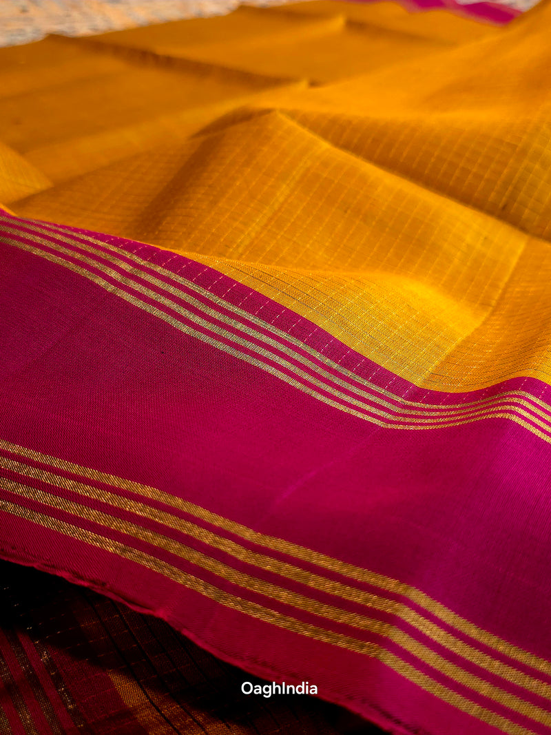 Manjal (Kungumam): Kanjivaram Heritage Saree