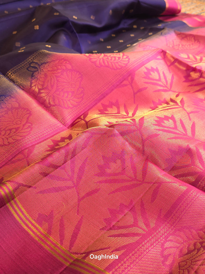 Thamarai (Iravu): Kanjivaram Heritage Saree