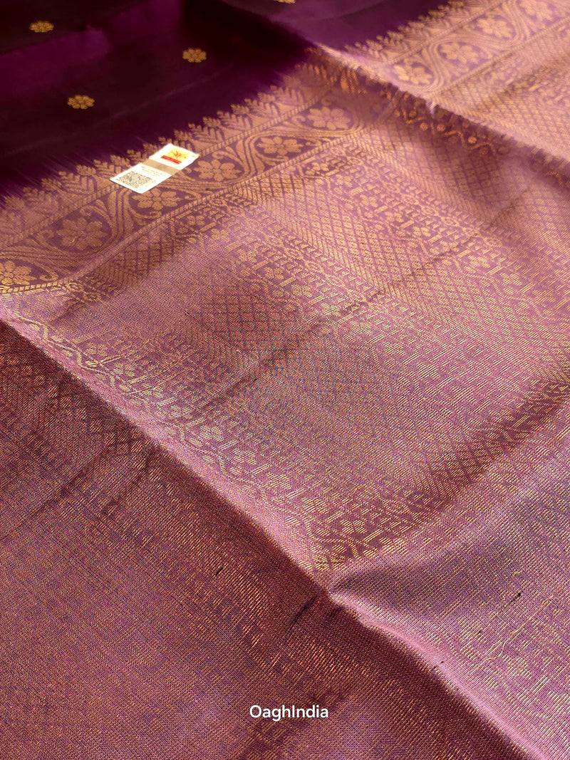 Malli (Anthi): Kanjivaram Heritage Saree