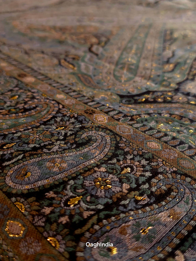 Kong Posh (Shaam): Kashmiri Heritage Saree