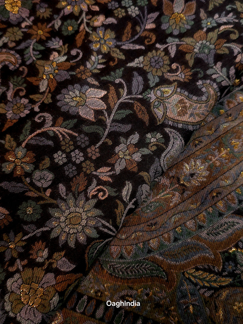 Kong Posh (Shaam): Kashmiri Heritage Saree