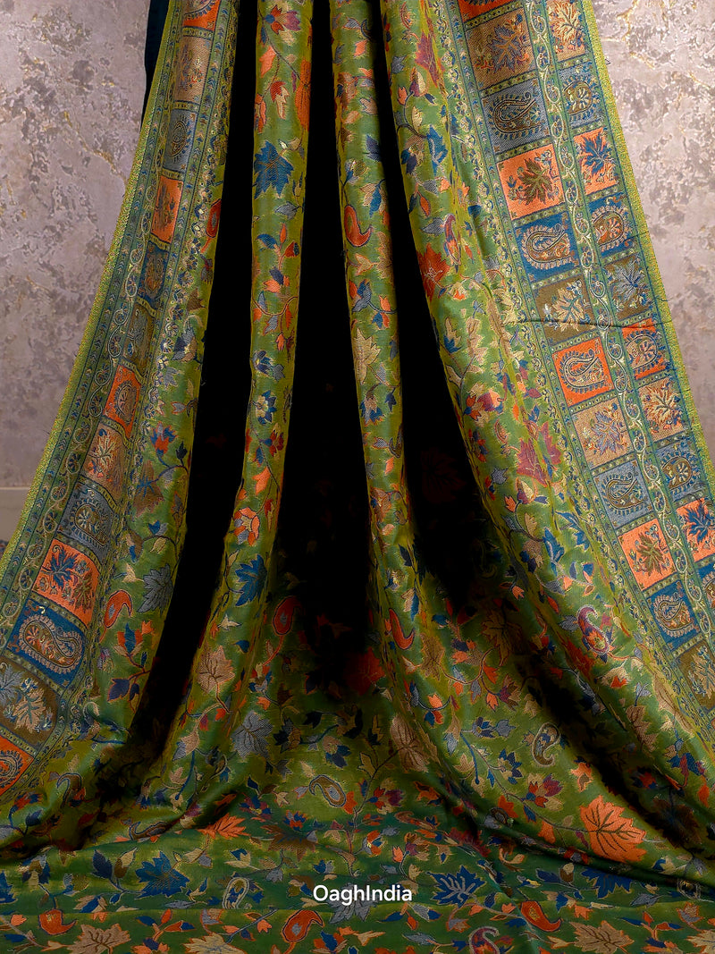 Parijat -  Light Green : Kashmiri Heritage Saree