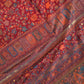 Parijat - Maroon Monochrome : Kashmiri Heritage Saree