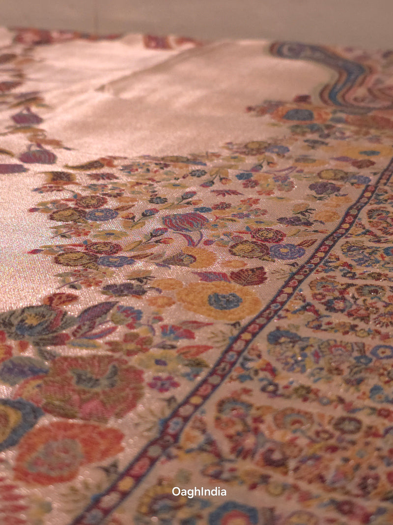 Royal Champagne : Kashmiri Heritage Saree