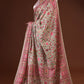 Parijat (Pistachio & Pink): Authentic Kashmiri Saree