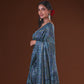 Kong Posh (Moonlight): Authentic Kashmiri Saree