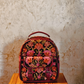 Soni - Kashmiri Backpack – Black | Velvet Floral Embroidered Backpack for Women