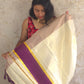 Aara Purple : Traditional Onam Saree From Kerala