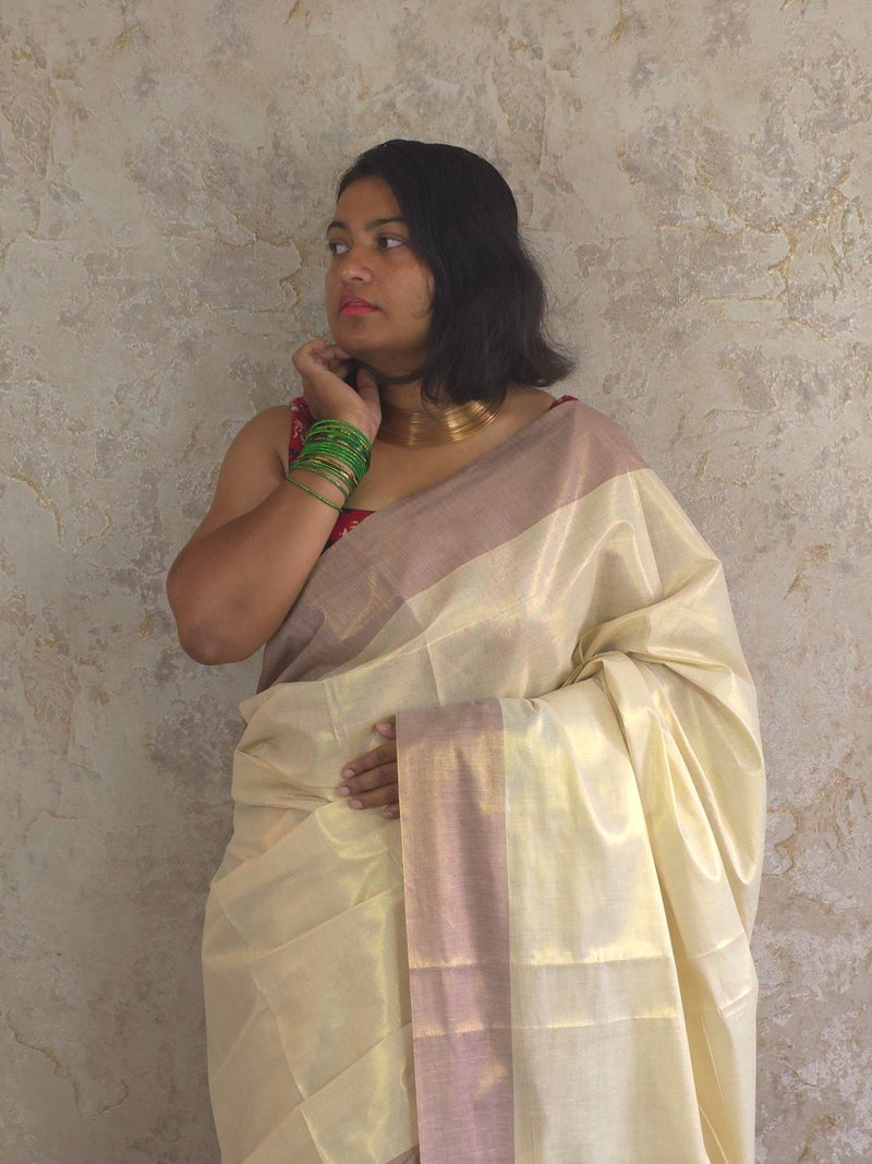 Aara Purple : Traditional Onam Saree From Kerala