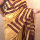 Aavya : Pure Silk Abstract Art Saree (Silk Mark) - Oagh India