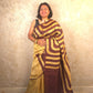 Aavya : Pure Silk Abstract Art Saree (Silk Mark) - Oagh India