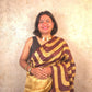 Aavya : Pure Silk Abstract Art Saree (Silk Mark) - Oagh India