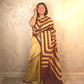 Aavya : Pure Silk Abstract Art Saree (Silk Mark) - Oagh India