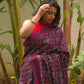 Ajrakh Noor : Bagru Handblocked Pure Cotton Saree