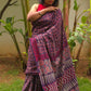 Ajrakh Noor : Bagru Handblocked Pure Cotton Saree
