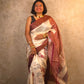 Amaya : Pure Silk Abstract Art Saree (Silk Mark) - Oagh India