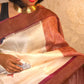 Amaya : Pure Silk Abstract Art Saree (Silk Mark) - Oagh India