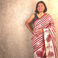 Amayara : Pure Silk Abstract Art Saree (Silk Mark) - Oagh India