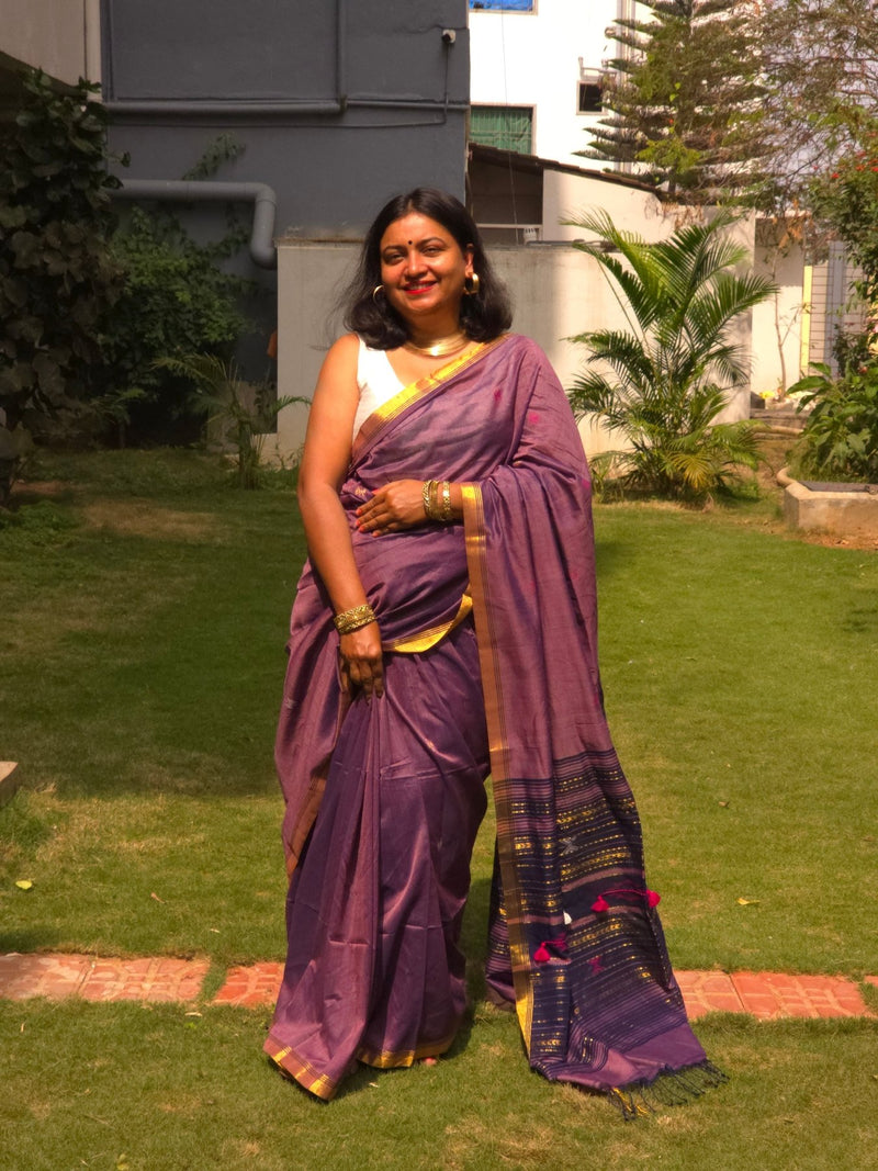 Amrita - Pure Cotton Handloom saree - Oagh India