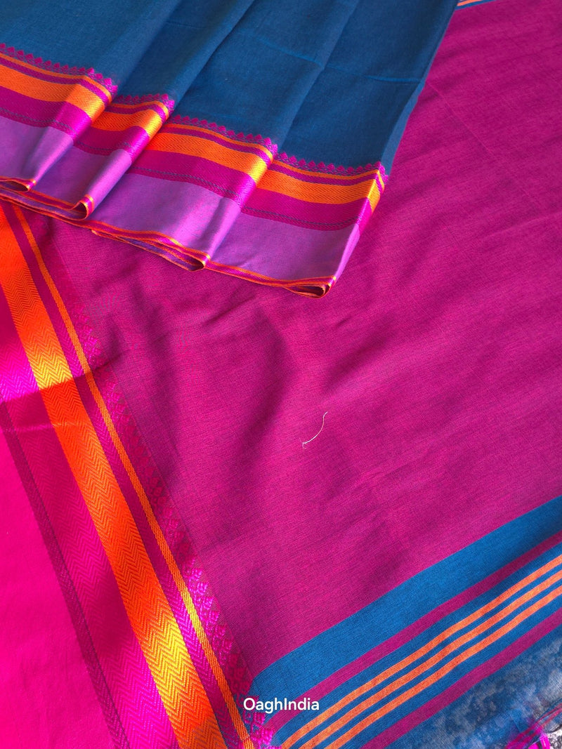 Azure : Pure Cotton  Handloom Saree