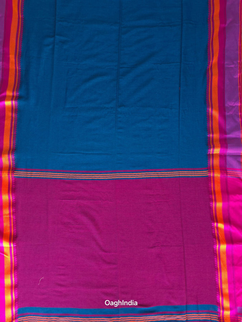 Azure : Pure Cotton  Handloom Saree