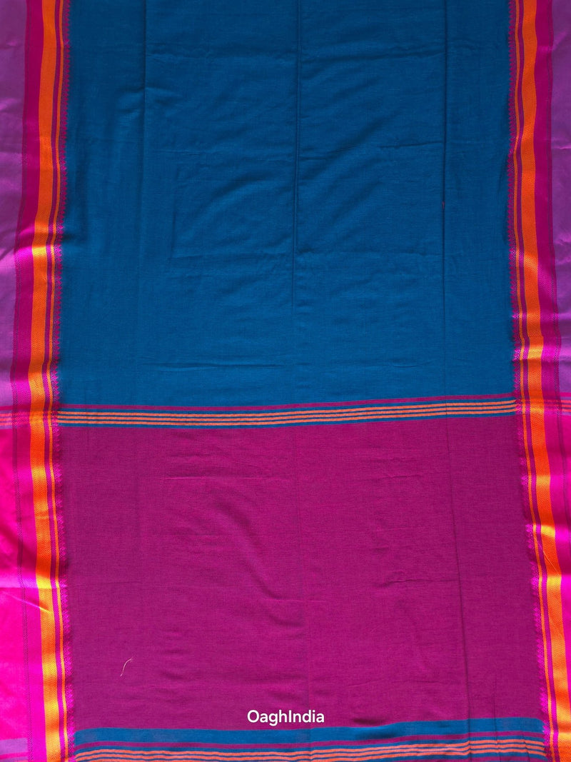 Azure : Pure Cotton  Handloom Saree