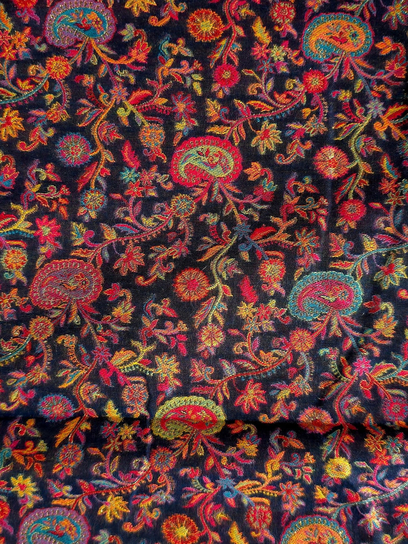 Baarat : Ink Blue : : Authentic Kashmiri Saree