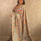 Bhoomija : Pure Silk Hand Painted Madhubani Art Saree (Silk Mark) - Oagh India