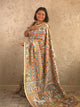Bhoomija : Pure Silk Hand Painted Madhubani Art Saree (Silk Mark) - Oagh India