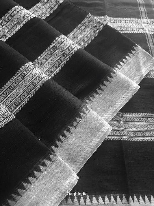 Black Grape : Pure Cotton Handloom Saree