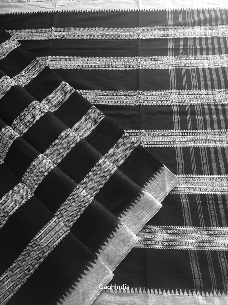 Black Grape : Pure Cotton Handloom Saree