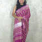 Blossom  : Bagru Handblocked Linen Cotton Saree
