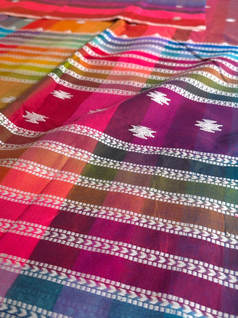 Boomer – Pure Cotton Rainbow Saree