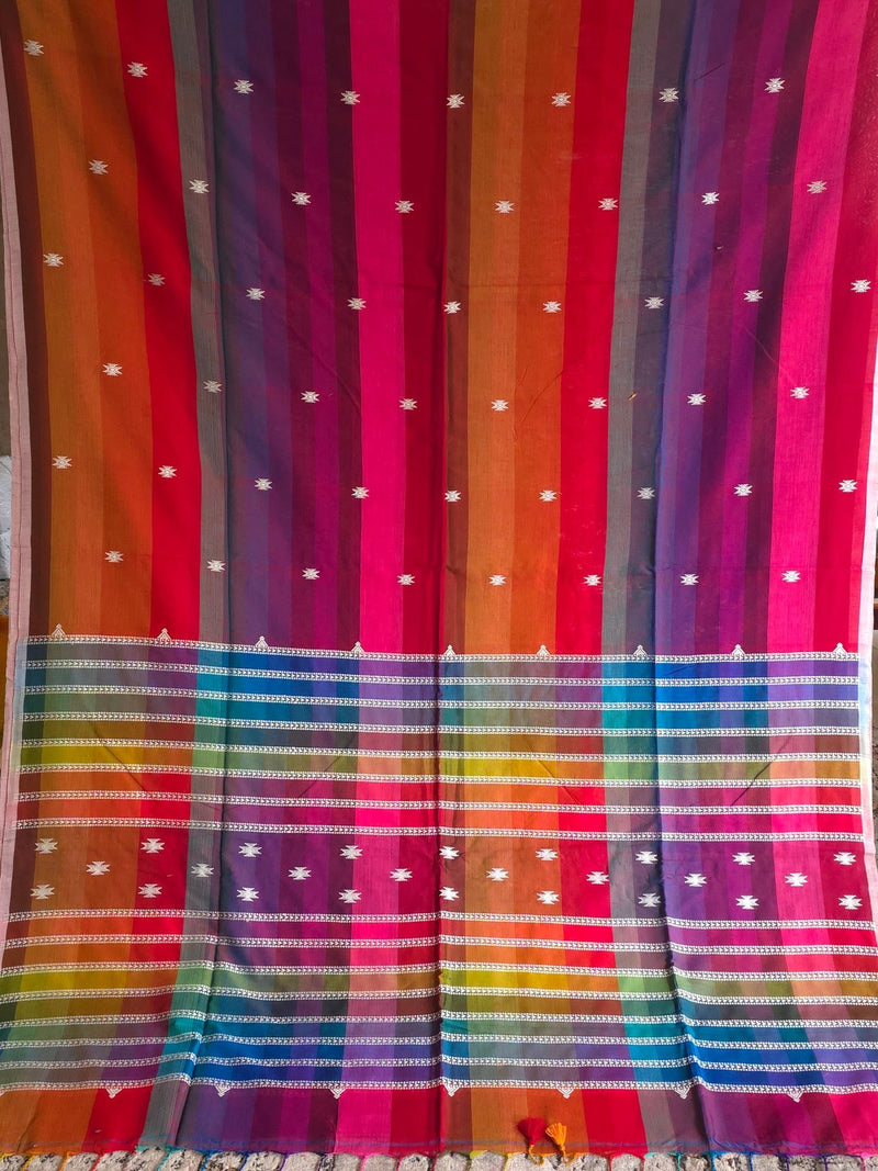Boomer – Pure Cotton Rainbow Saree