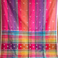 Bubblegum - Pure Cotton Rainbow Saree