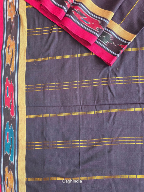 Chikoo : Pure Cotton Handloom Saree - Oagh India