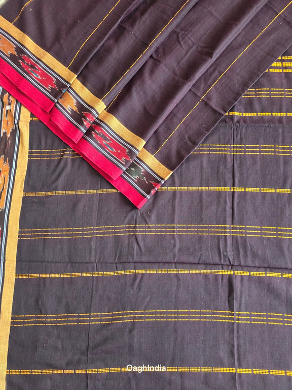 Chikoo : Pure Cotton Handloom Saree - Oagh India