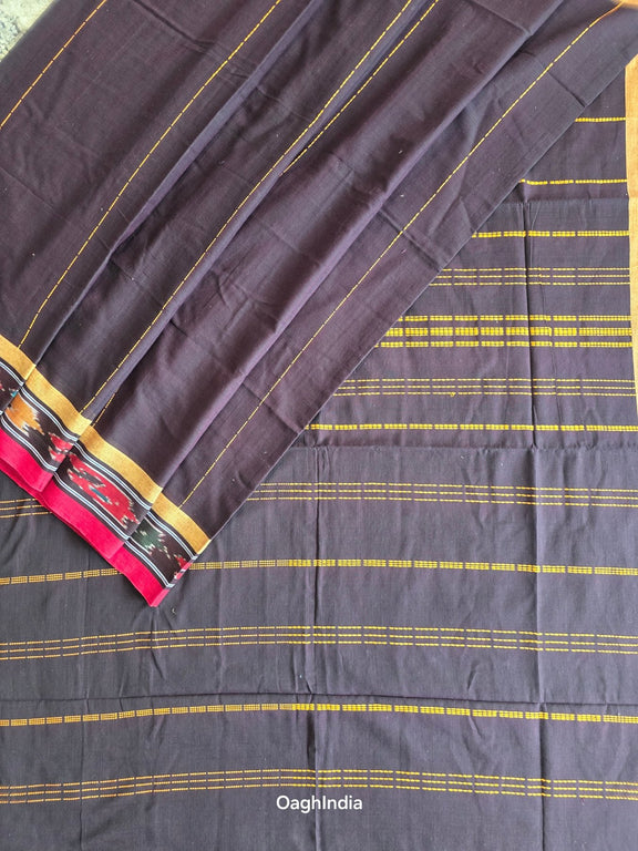 Chikoo : Pure Cotton Handloom Saree - Oagh India
