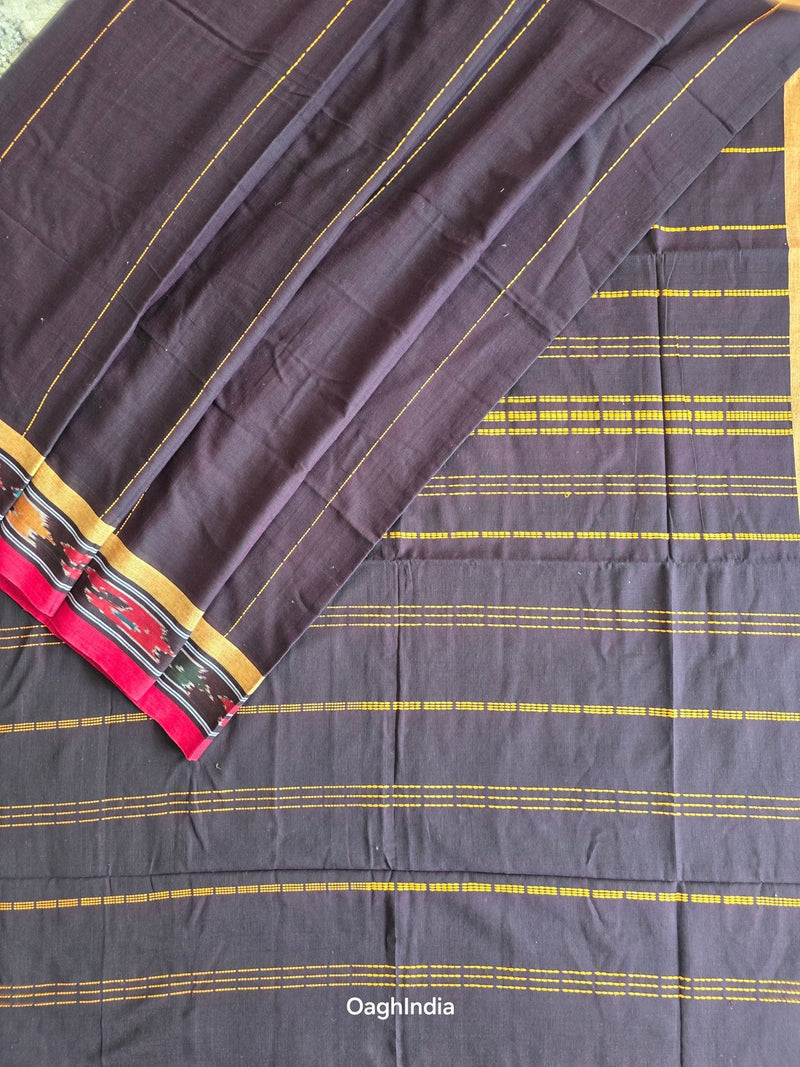 Chikoo : Pure Cotton Handloom Saree - Oagh India