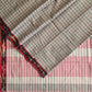 Dark Grey Checks : Pure Cotton Handloom Saree - Oagh India