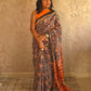 FierceFemme : Bagru Handblocked Pure Cotton Saree