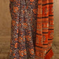 FierceFemme : Bagru Handblocked Pure Cotton Saree