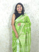 Forest  : Bagru Handblocked Linen Cotton Saree