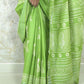 Forest  : Bagru Handblocked Linen Cotton Saree