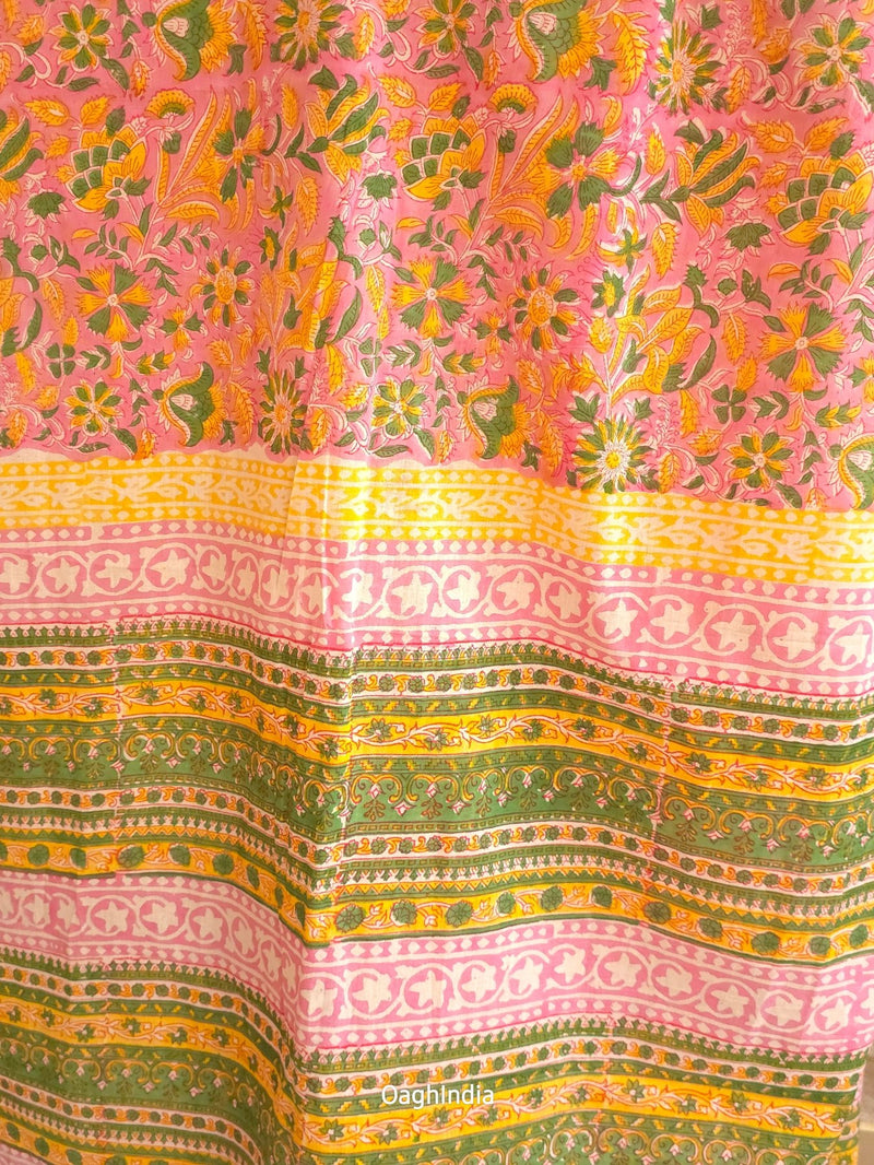 Forte : Bagru Handblocked Pure Cotton Saree