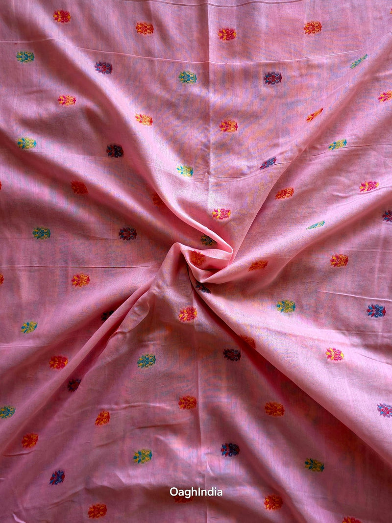 Gauhar : Pink : Authentic Kashmiri Saree