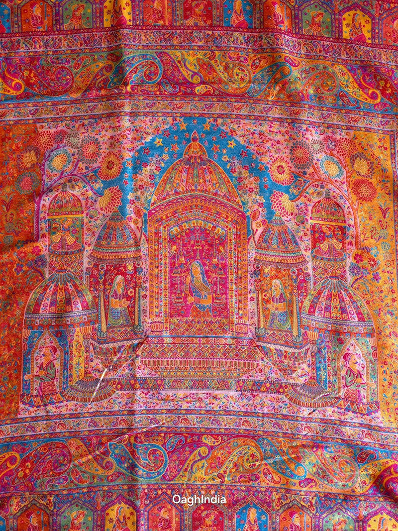 Gauhar : Pink : Authentic Kashmiri Saree