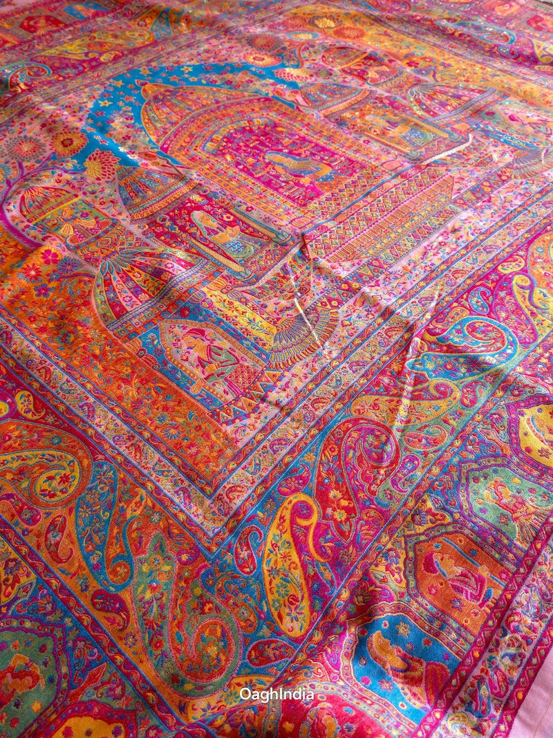 Gauhar : Pink : Authentic Kashmiri Saree