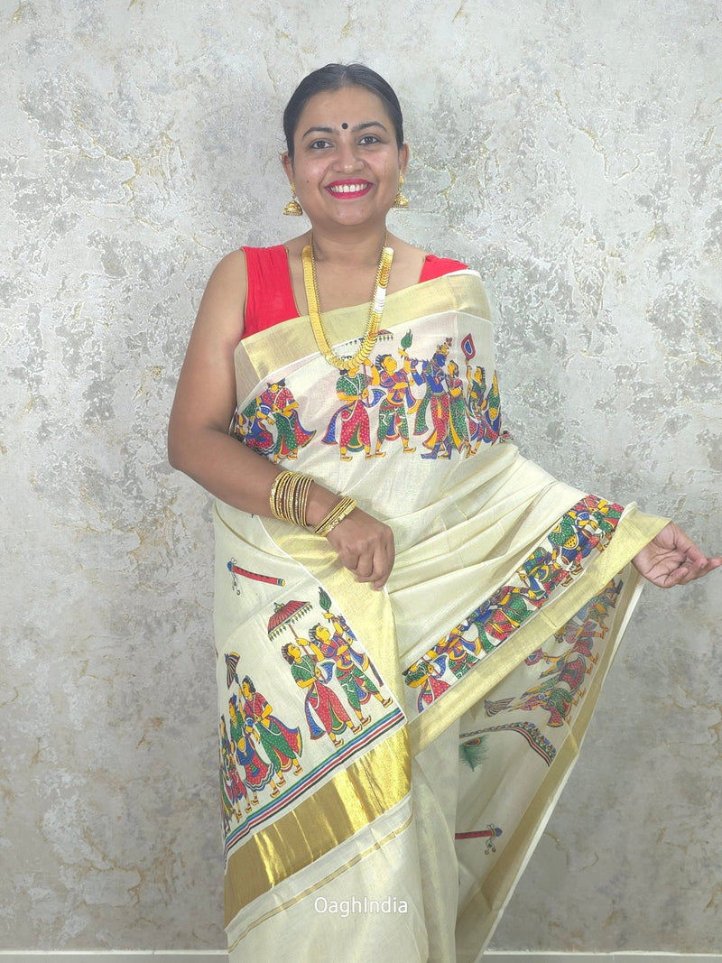 Gopika : Traditional Onam Saree From Kerala